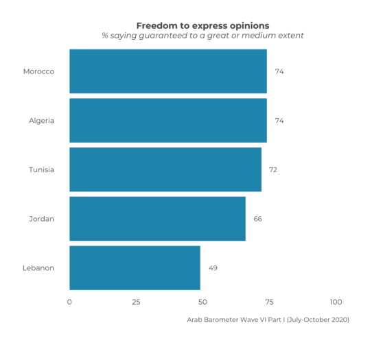 Lebanon’s Pulse On Perceptions Of Freedoms – Arab Barometer