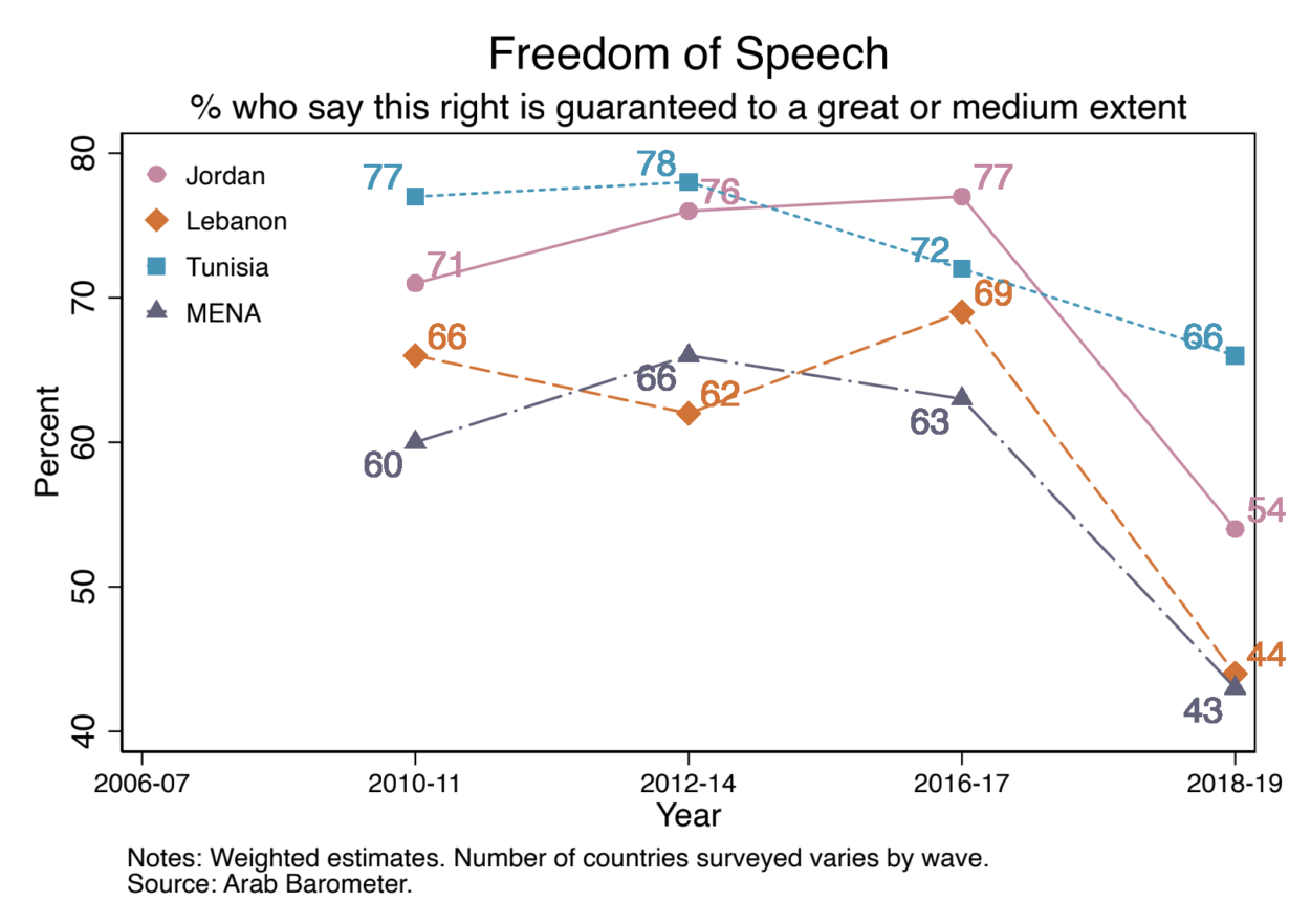 Freedoms and Retrenchment in MENA